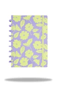 Notesy i bloczki - PATIO, kołobrulion b5 flores lila z gumką 100 kartek - miniaturka - grafika 1