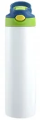 Shakery i bidony sportowe - BUTELKA NA NAPOJE600ml BIDON Z USTNIKIEM SŁOMKĄ NA SIŁOWNIĘ SZKOŁA Bez BPA - miniaturka - grafika 1