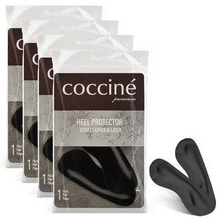 4x Zapiętki skórzane do butów heel protector czarne coccine - Akcesoria obuwnicze - miniaturka - grafika 1