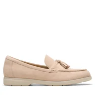 Mokasyny damskie - Mokasyny Clarks Narini Edge 26181453 Beżowy - miniaturka - grafika 1
