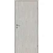 Drzwi wewnętrzne - Skrzydło drzwiowe 90P pełne dąb srebrny lakierowane 2 zawiasy prawe - miniaturka - grafika 1