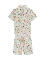 Spodenki damskie - Guess Komplet koszula i szorty materiałowe I6GG09 WO730 Kremowy Regular Fit - miniaturka - grafika 1