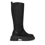 Kozaki damskie - Kozaki G-Star Raw CEO-WI34-JOSIA-01 Czarny - miniaturka - grafika 1