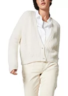 Swetry damskie - Comma CI Damska kurtka Langarm kardigan sweter, 0120 Off White, 42 PL - miniaturka - grafika 1