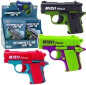 Zabawki militarne - Mini pistolet z magazynkiem 8 nabojów MIX - miniaturka - grafika 1