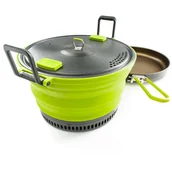 Kuchnia turystyczne i akcesoria - Garnek GSI Outdoors Escape Set 3 L Pot + Fry Pan Kolor: jasnozielony - miniaturka - grafika 1