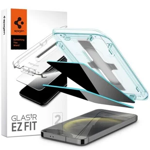 Spigen GLAS.TR EZ FIT Privacy 2-Pack - Szkło hartowane z filtrem prywatyzującym do Samsung Galaxy S24 2 szt - Szkła hartowane na telefon - miniaturka - grafika 1