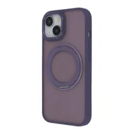 Etui i futerały do telefonów - Etui TECTO SHIELD Secure Spinning Mag do Apple iPhone 15 Przezroczysto-fioletowy - miniaturka - grafika 1