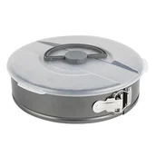 Formy do ciast - Tortownica nierdzewna Likoris New z pokrywą 26 cm szary - miniaturka - grafika 1