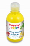 Przybory szkolne - Happy Color Farba do malowania palcami 300ml żółta - miniaturka - grafika 1