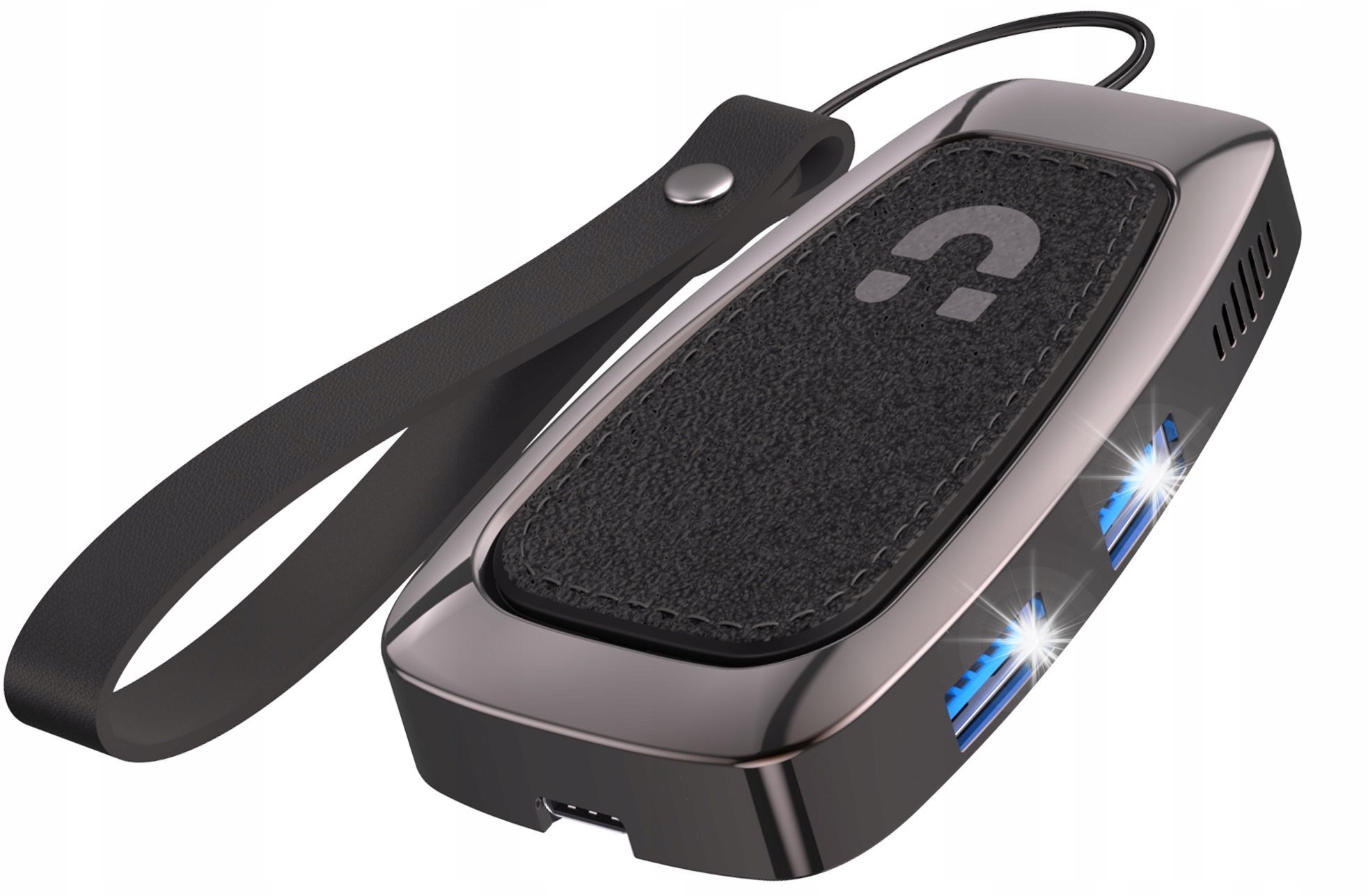 HUB USB Unitek Hub USB-C na HDMI 2.0 4K, USB-C z PD 100W, 10 Gbps, mały, do kluczy