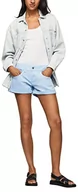 Spodenki damskie - Pepe Jeans Damskie szorty Siouxie, Niebieska (zatoka), 34W - miniaturka - grafika 1