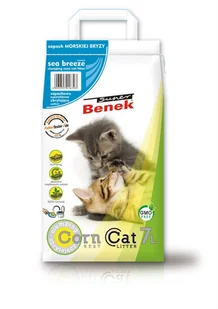 SUPER BENEK Corn Cat Zapachowy - Morska Bryza - Żwirek dla kotów - miniaturka - grafika 1