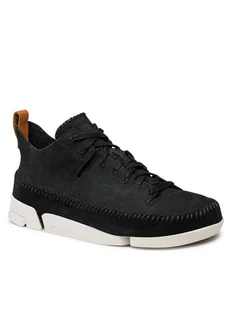 CLARKS Sneakersy Trigenic Flex 261073667 Czarny - Sneakersy damskie - miniaturka - grafika 1