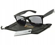 Okulary przeciwsłoneczne - Okulary męskie PRZECIWSŁONECZNE Czarne z filtrem - miniaturka - grafika 1