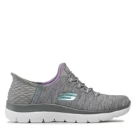 Sneakersy damskie - Sneakersy Skechers Dazzling Haze 149937/GYMT Szary - miniaturka - grafika 1