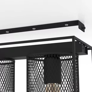 Lampa sufitowa Catterick, czarna, dwa klosze - Lampy sufitowe - miniaturka - grafika 2
