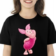 Moda i Uroda OUTLET - 3174 KOSZULKA PROSIACZEK KUBUŚ PUCHATEK 152 CZARNA - miniaturka - grafika 1