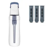 Butelki filtrujące - ZESTAW - Butelka filtrująca Dafi SOLID 0,7 l + filtr węglowy + 3 x Filtr do butelki DAFI - Jeansowy - miniaturka - grafika 1