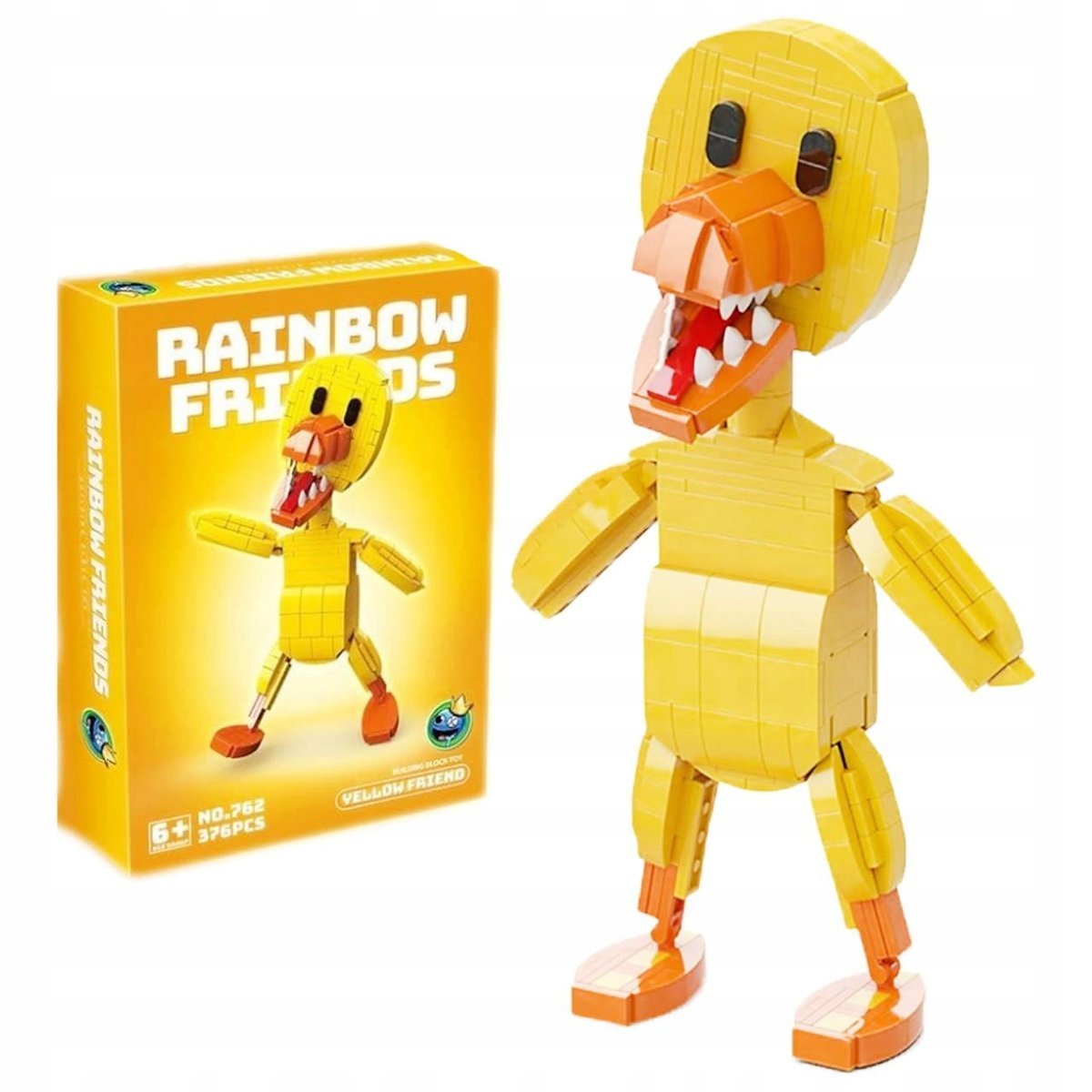 KLOCKI RAINBOW FRIENDS 376 ELEMENTÓW ŻÓŁTY FIGURKA ROBLOX