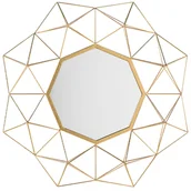 Lustra - Beliani Lustro ścienne złote 69 x 80 cm GAILLAC - miniaturka - grafika 1