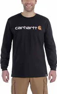 Koszulki męskie - Carhartt Koszulka Carhartt EMEA Signature Graphic L/S Black - miniaturka - grafika 1