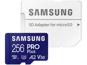 Karty pamięci - Karta pamięci SAMSUNG PRO Plus (2023) 256GB MicroSDXC + adapter - miniaturka - grafika 1