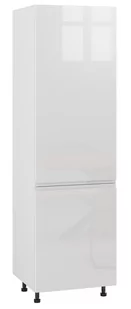 Alba Słupek Pod Zabudowę Lodówki Prawy Dl-60-197 Biały Połysk - Meble kuchenne - miniaturka - grafika 1