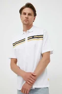 Koszulki męskie - Pepe Jeans polo bawełniane kolor biały z nadrukiem - miniaturka - grafika 1