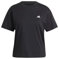 Koszulki i topy damskie - adidas Damska koszulka Essentials Small Logo, XXS czarna - miniaturka - grafika 1