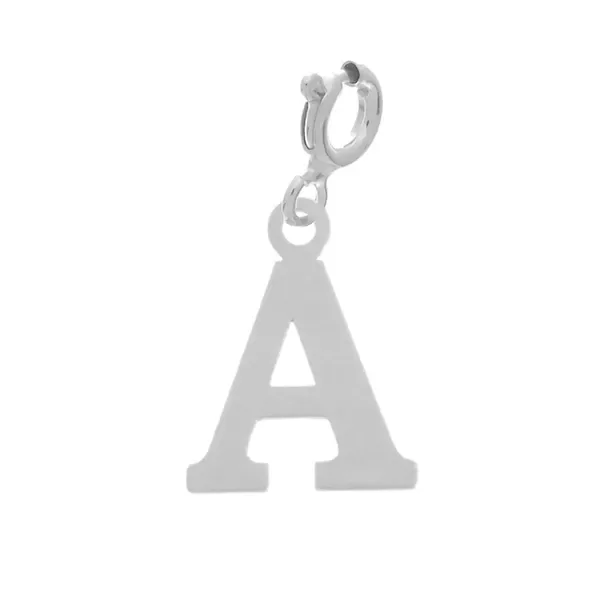 Zawieszka Srebrna Literka Alfabet Wisiorek Charms Srebro 925