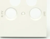 Gniazdka elektryczne - Efapel BASE ELEMENT CENTRALNY DO GNIAZDA RTV 2x SAT BIAŁY 90696 TBR - miniaturka - grafika 1