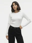 Bluzki damskie - Vero Moda Bluzka Chloe 10306897 Biały Slim Fit - miniaturka - grafika 1