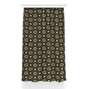 Zasłona z grafiką gotowa Retro wzór dekor 150x230, Fabricsy - Zasłony - miniaturka - grafika 1