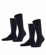 Skarpetki damskie - Falke męskie skarpety huśtawka dwa opakowania (2 sztuki) Blue (Dark Navy 6370) UK 5.5-8 (EU 39-42 US 6.5-9) 14633 - miniaturka - grafika 1