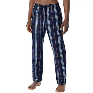 Spodnie męskie - Schiesser Lange Schlafhose Spodnie męskie, Wielobarwny 1, 48 - grafika 1