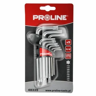 PROLINE Klucze TORX 9 sztuk komplet T10-T50 - Klucze i nasadki - miniaturka - grafika 1