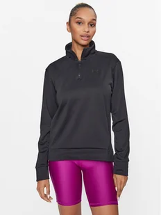 Under Armour Bluza Armour Fleece Qz 1373058 Czarny Loose Fit - Bluzy damskie - miniaturka - grafika 1
