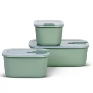 Pojemniki kuchenne - Mepal, Zestaw  pojemników na żywność EasyClip 1000 ml nordic sage 106180094700, 3 szt. - miniaturka - grafika 1