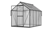 Szklarnie ogrodowe - Szklarnia Ogrodowa Poliwęglan Duża Slide-In 245x183cm Czarna UV - miniaturka - grafika 1