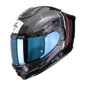 Kaski motocyklowe - Kask Integralny Scorpion EXO-1500 Carbon Air Zity Czarny/Czerwony/NiebieskiS - miniaturka - grafika 1