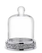 Tace i patery - Patera Dekoracyjna Glamour z Kloszem 17x13x13 cm - miniaturka - grafika 1