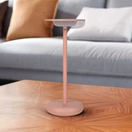 Lampy ogrodowe - Näve Lampa tarasowa LED Pasi, różowa Wysokość 26 cm Metal Touch - miniaturka - grafika 1