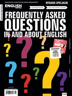 English Matters Frequently Asked Questions in and about English - Czasopisma - miniaturka - grafika 1