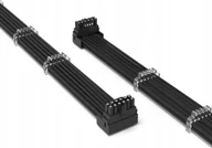 Kable komputerowe i do monitorów - QingSea 12VHPWR - PCIe 12-pin x2, 0.3m, Czarny Q3X QINGSEA 12VHWPR TO 12VHPWR PCIE 5.0 4P DOWN BLACK - miniaturka - grafika 1