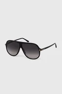 Okulary przeciwsłoneczne - Tom Ford okulary przeciwsłoneczne męskie kolor czarny - miniaturka - grafika 1