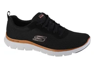 Moda i Uroda OUTLET - Skechers Flex Appeal 4.0 Brilliant View 149303-Bkrg, Damskie, Buty Sneakers, Czarne - miniaturka - grafika 1