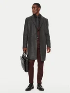 Płaszcze męskie - Boss Płaszcz przejściowy H-Hyde 50528132 Czarny Slim Fit - miniaturka - grafika 1