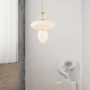 Nuura Aps Nuura Rizzatto 43 lampa wisząca, mosiądz/biała - Lampy sufitowe - miniaturka - grafika 1