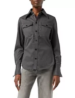 Bluzki damskie - G-STAR RAW Damska bluzka z odsłoniętymi plecami, Wielobarwny (Shadow Htr C938-9119), XS - miniaturka - grafika 1